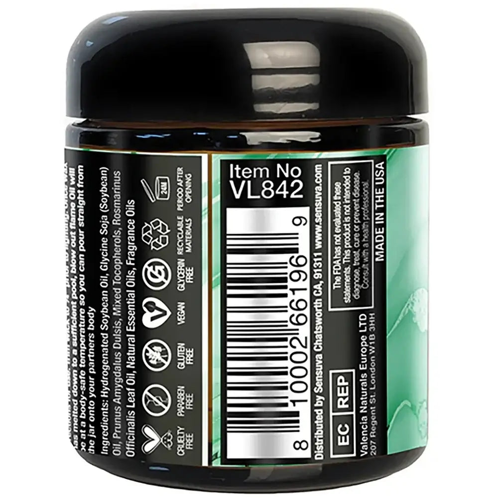 Sensuva Aphrodisiac Massage Candle – Warm Oil for Intimate Moments