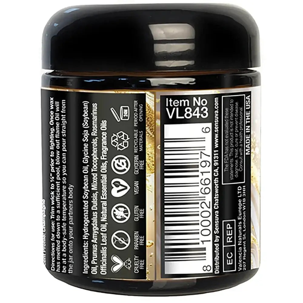 Sensuva Aphrodisiac Massage Candle – Warm Oil for Intimate Moments
