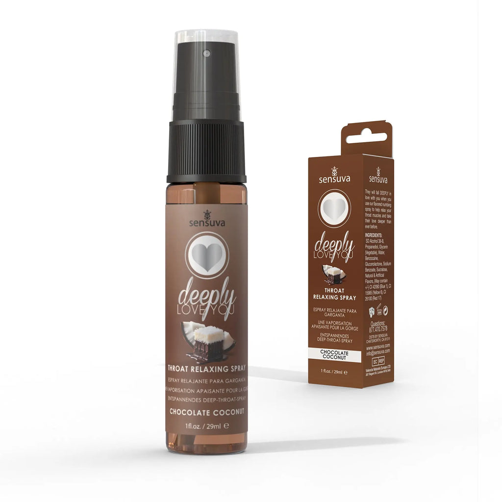 Sensuva Deeply Love You Throat Relaxing Spray - Flavored Oral Comfort Chocolate Coconut