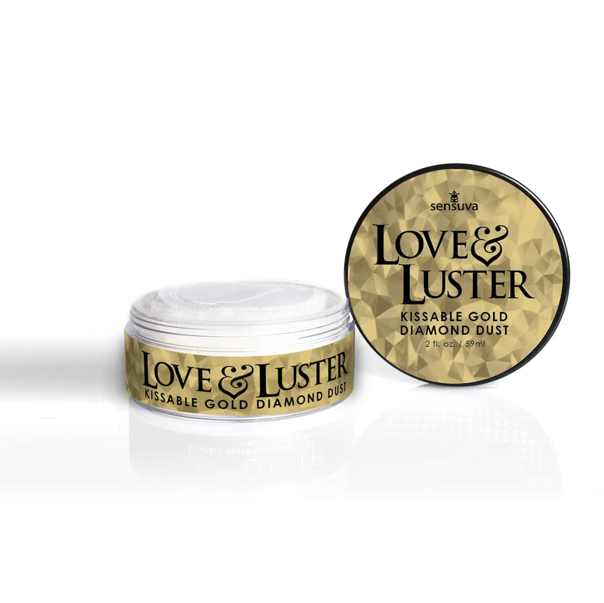 Sensuva Love & Luster Kissable Diamond Dust Body Powder - Sweet Candy Scent Gold