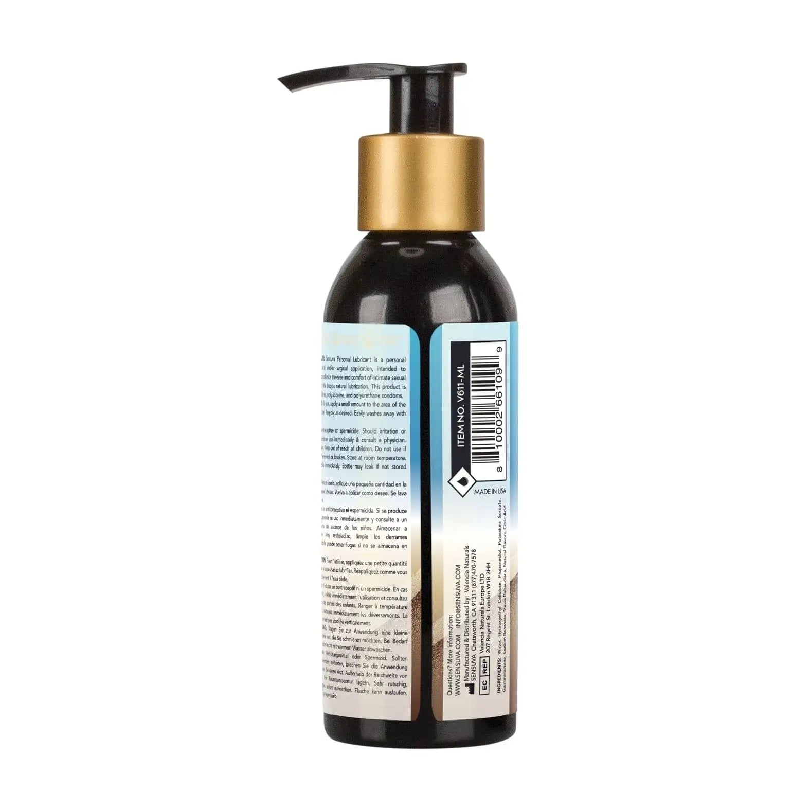 Sensuva Natural Water-Based Exotic Coconut Flavored Lubricant 4.23 fl. oz. - Rolik®