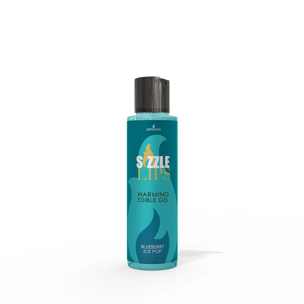 Sensuva Sizzle Lips Warming Edible Massage Gel Blueberry Ice Pop