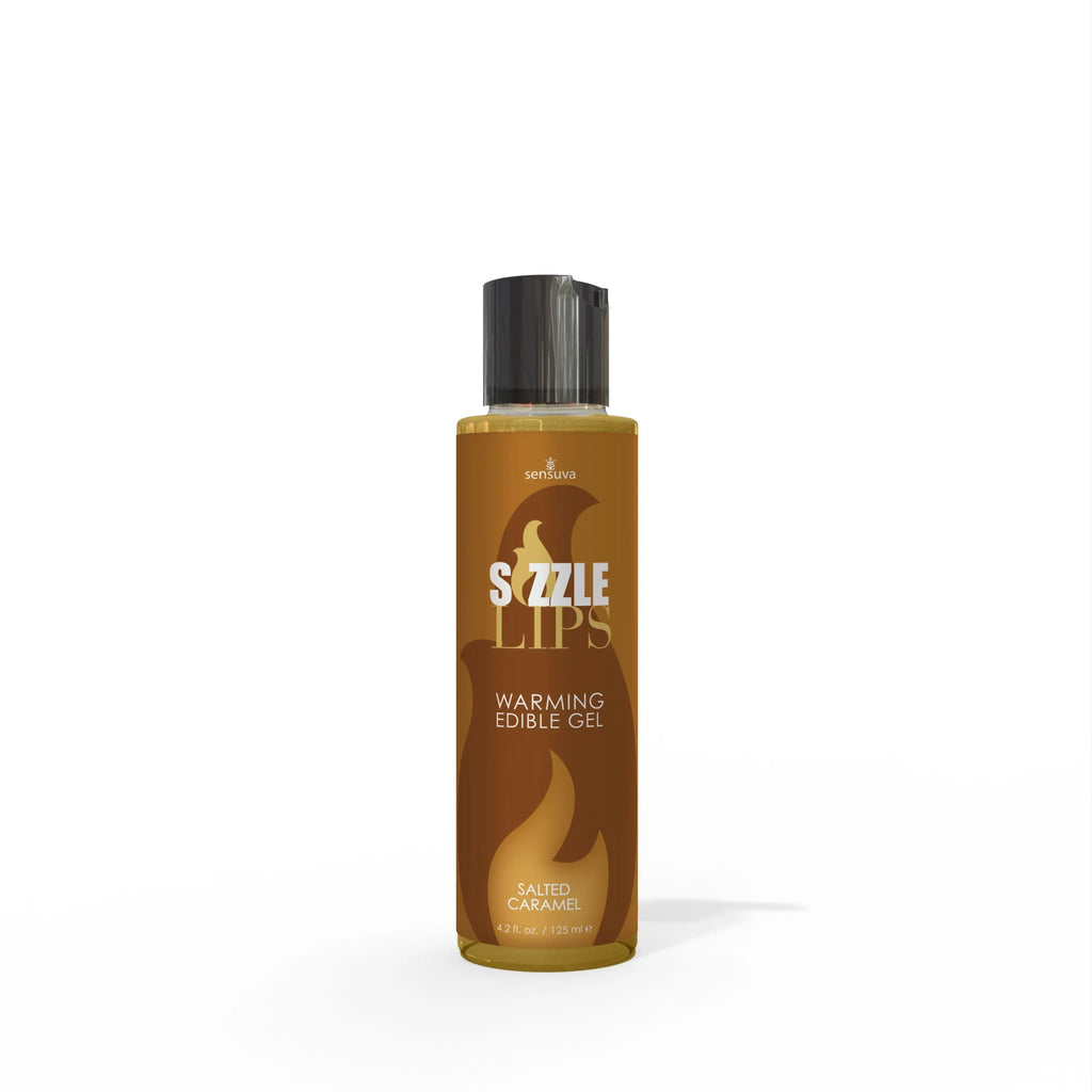 Sensuva Sizzle Lips Warming Edible Massage Gel Salted Caramel