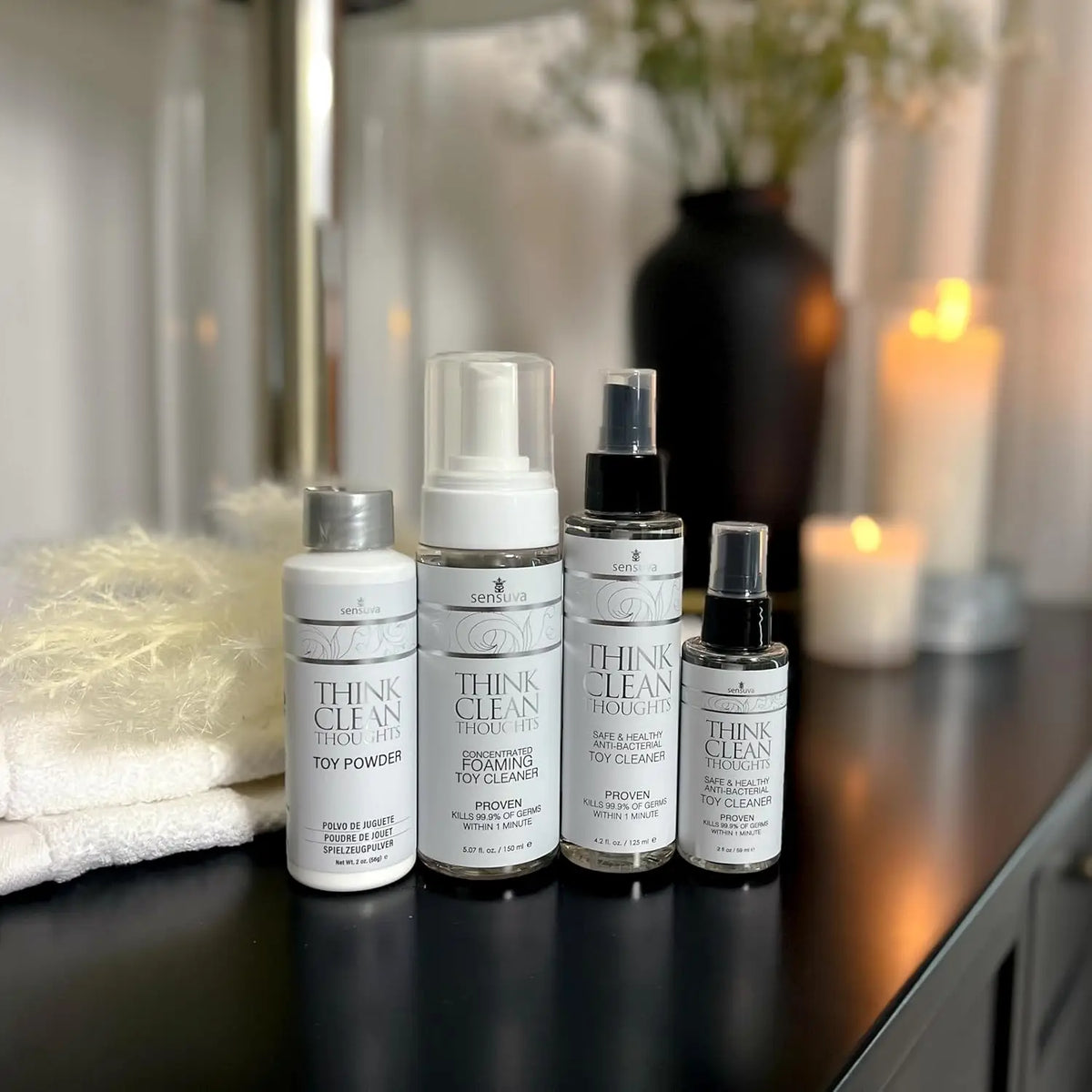 Sensuva Think Clean Thoughts Anti-Bacterial Toy Cleaner Spray