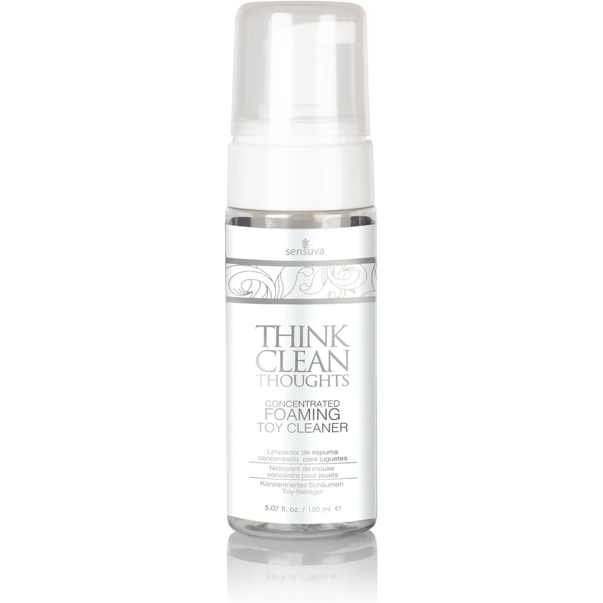 Sensuva Think Clean Thoughts Anti-Bacterial Toy Cleaner Spray Foaming 5.07 oz.