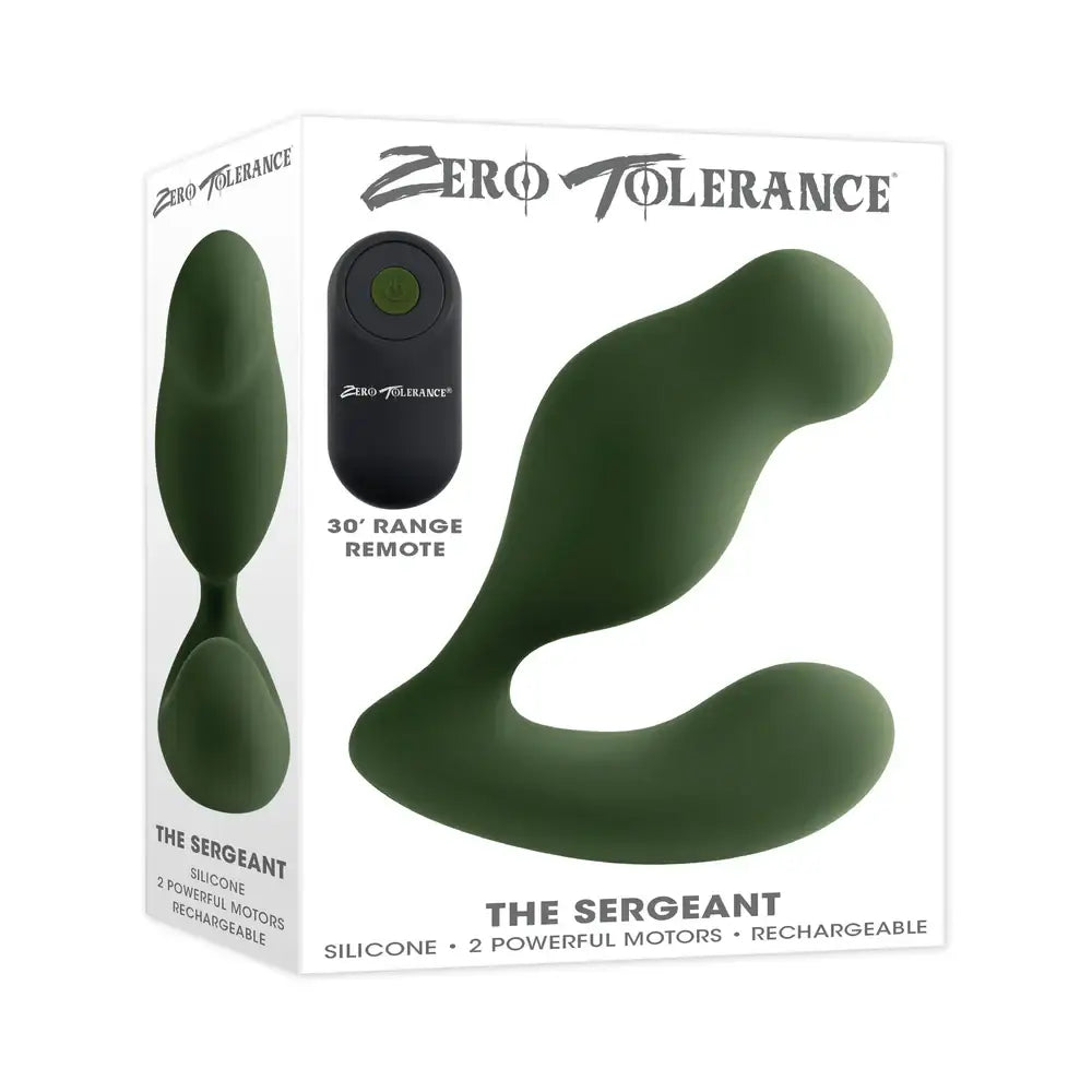 The Sergeant Remote Prostate Vibrator - Army Green - Anal Probe