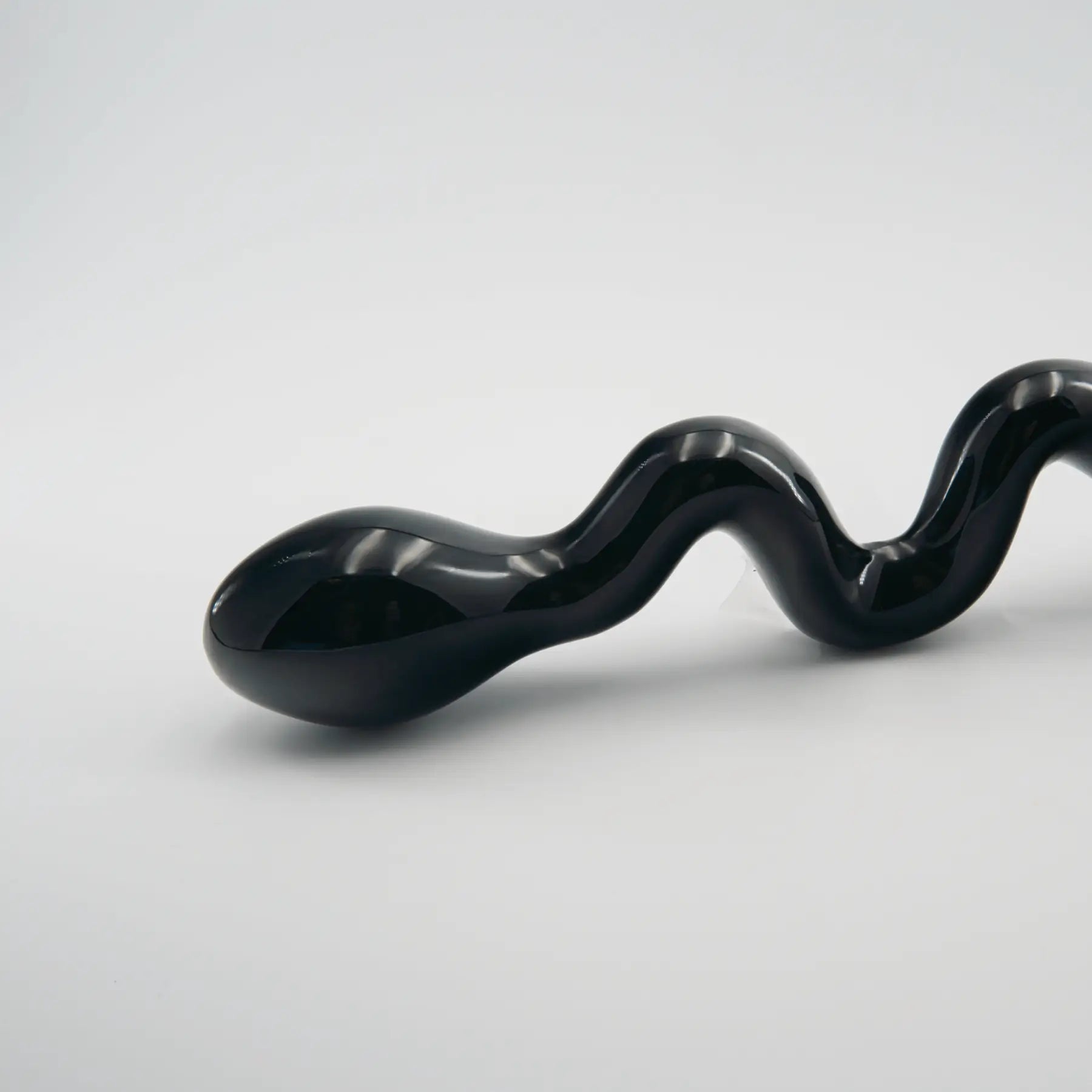 Serpentine Black Obsidian Wand / 10’’ Dildo