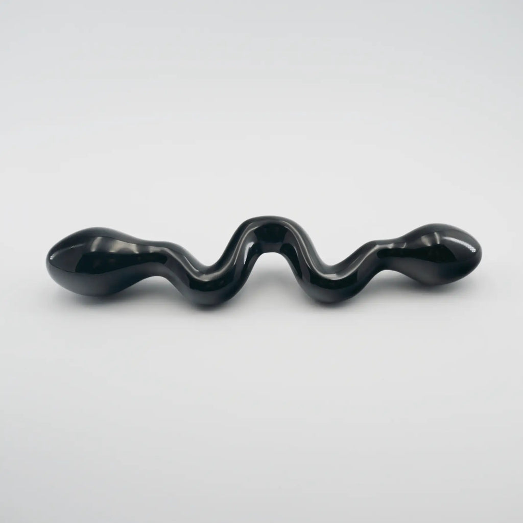 Serpentine Black Obsidian Wand / 10’’ Dildo
