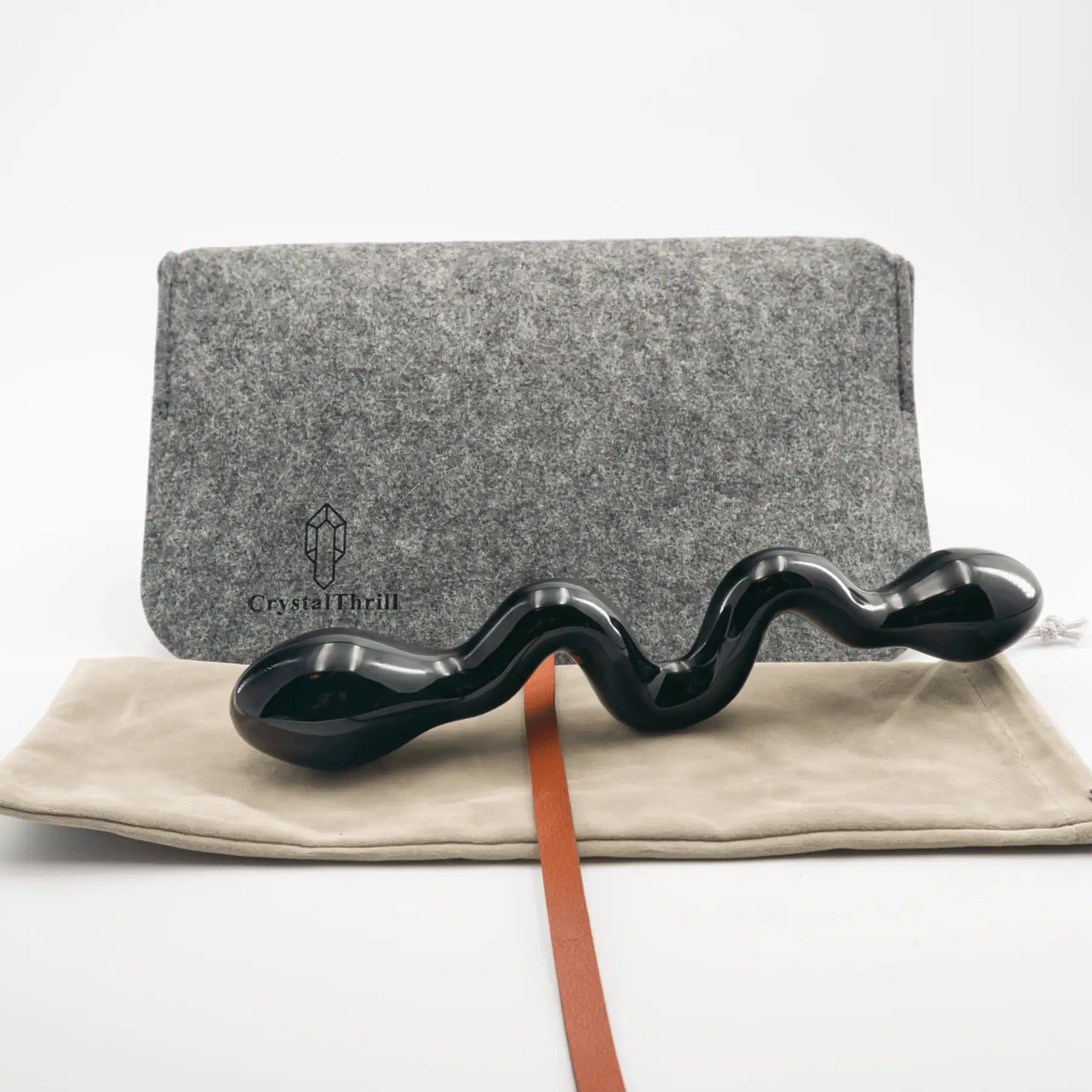 Serpentine Black Obsidian Wand / 10’’ Dildo