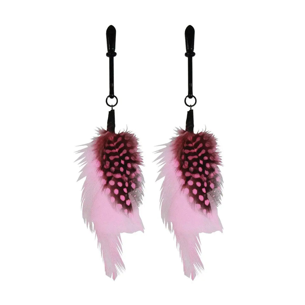 Sex Kitten Feather Nipple Clamps - Rolik®