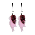 Sex Kitten Feather Nipple Clamps - Rolik®