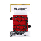 Sex & Mischief® Amor Handcuffs - Red - Restraints