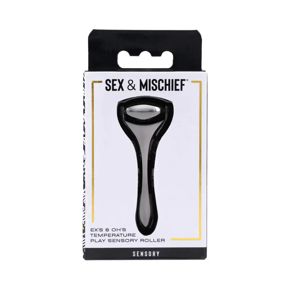 Sex & Mischief® Ex’s Oh’s Temperature Play Sensory Roller - Silver - Tickler