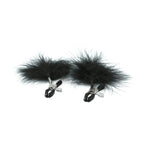 Sex & Mischief® Feathered Nipple Clamps - Black