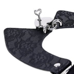 Sex & Mischief® Heartbound Lace Day Collar - Black - Restraints