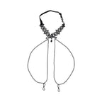 Sex & Mischief® Lace Collar with Nipple Ties - Clamps