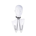 Sex & Mischief® Lace Collar with Nipple Ties - Clamps