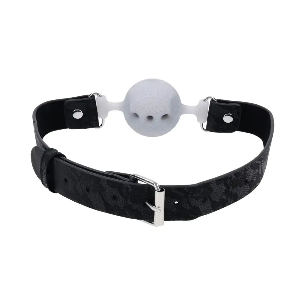Sex & Mischief® Lace Silicone Breathable Ball Gag - Gags