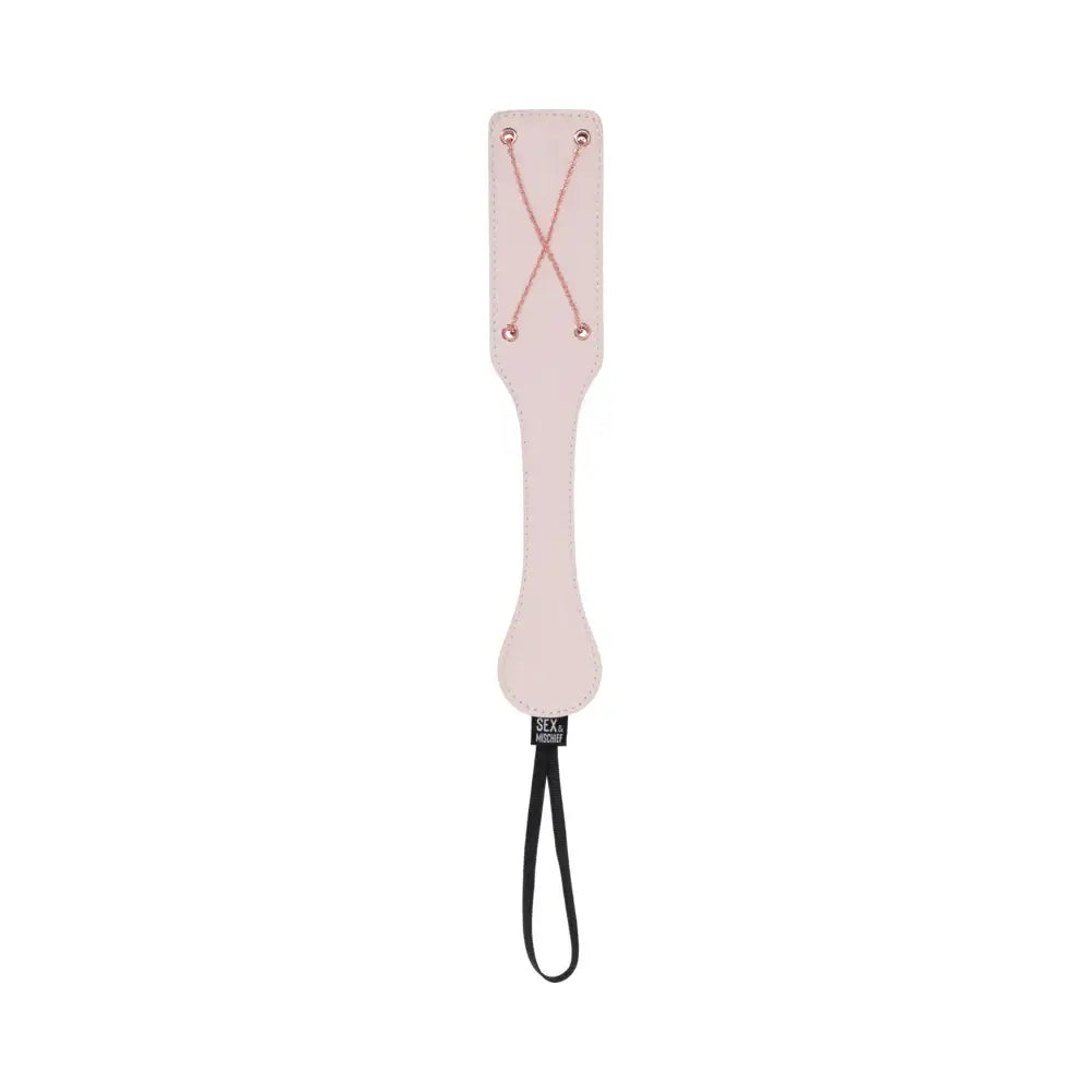 Sex & Mischief® Peaches ’n CreaMe Chain Impressions Paddle Peach Flogger