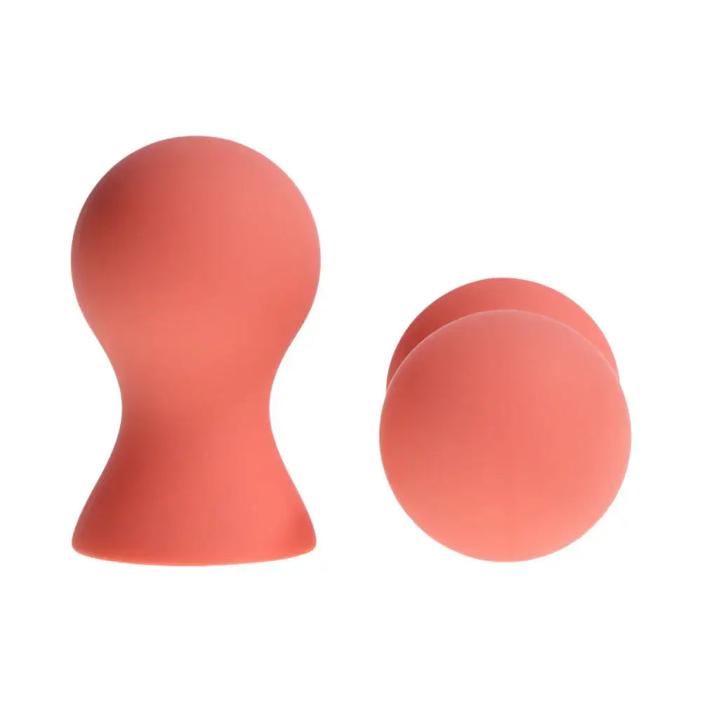 Sex & Mischief® Peaches ’n CreaMe Silicone Nipple Suckers Peach Clamps