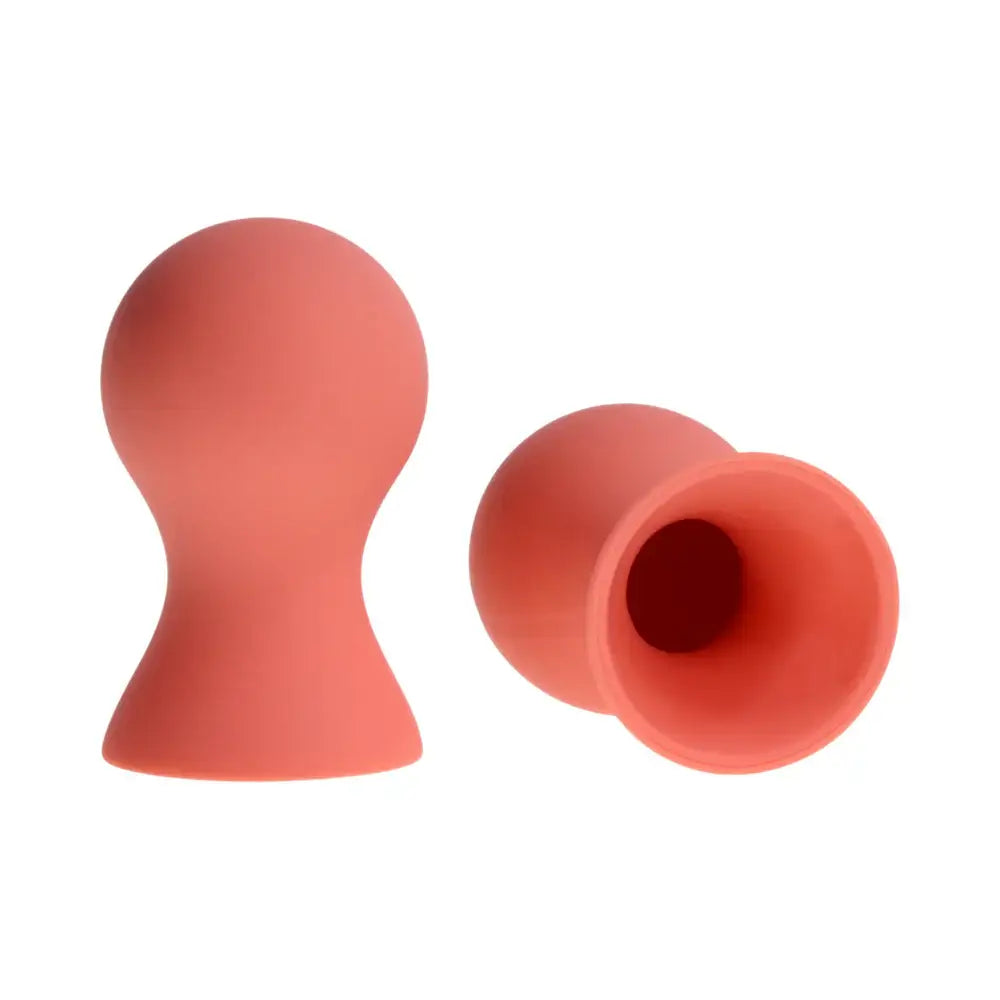 Sex & Mischief® Peaches ’n CreaMe Silicone Nipple Suckers Peach Clamps