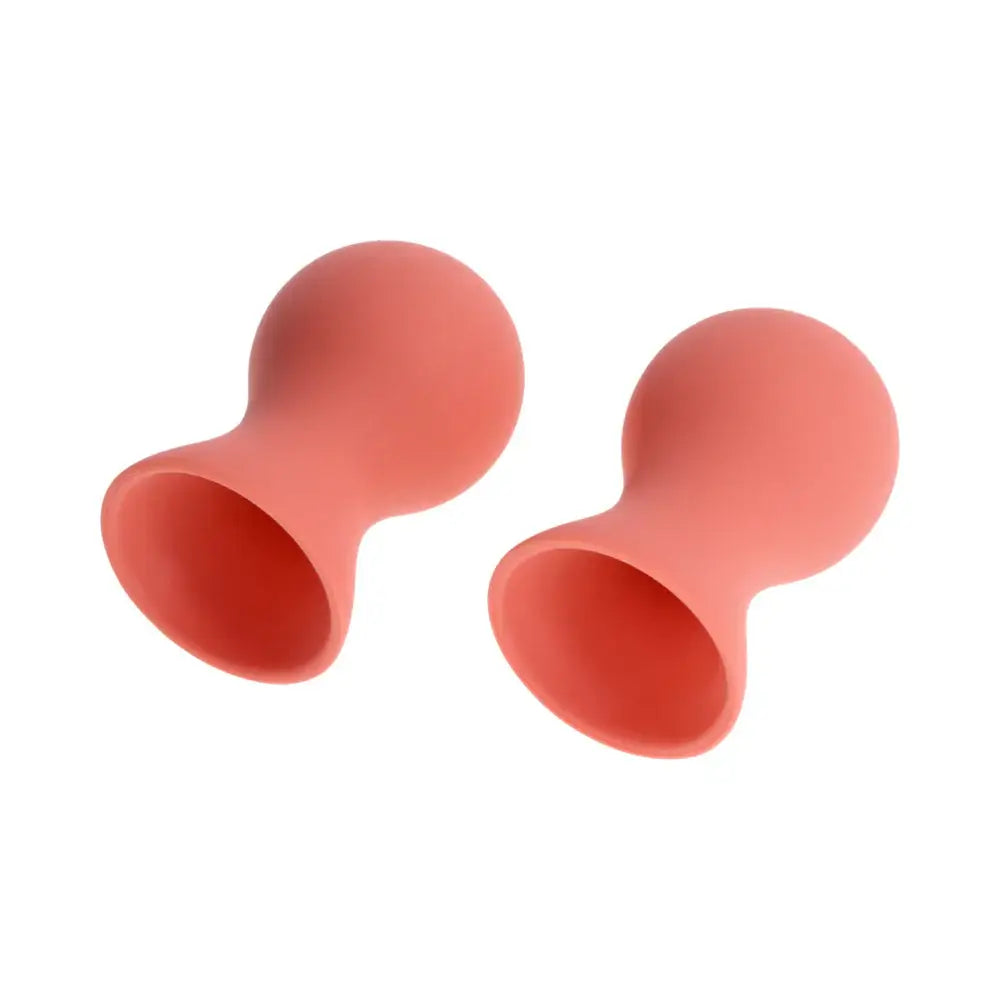 Sex & Mischief® Peaches ’n CreaMe Silicone Nipple Suckers Peach Clamps