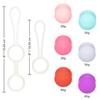 She-ology® Interchangeable Weighted Kegel Set - Rainbow - Kegels