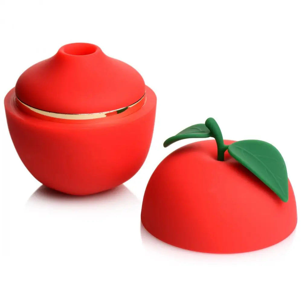 Shegasm™ 6X Forbidden Apple Silicone Clit Stimulator - Red - Vibrator