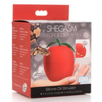 Shegasm™ 6X Forbidden Apple Silicone Clit Stimulator - Red - Vibrator