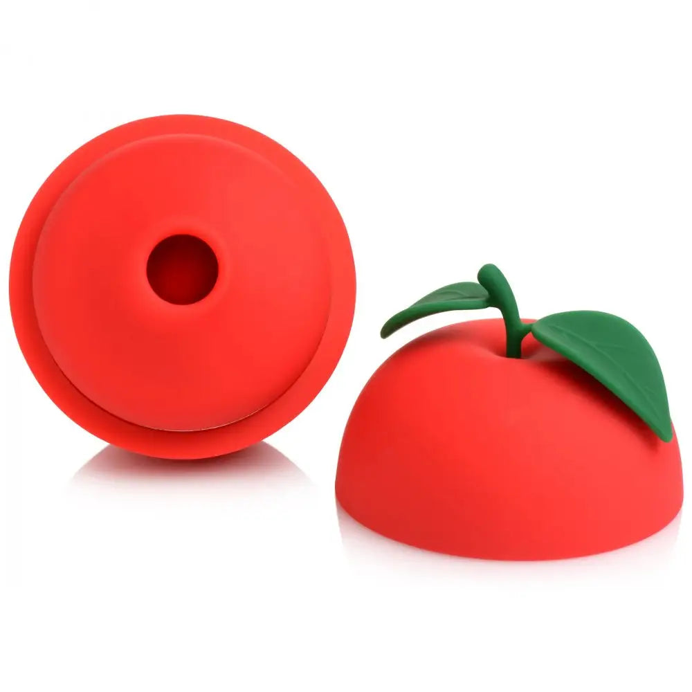 Shegasm™ 6X Forbidden Apple Silicone Clit Stimulator - Red - Vibrator