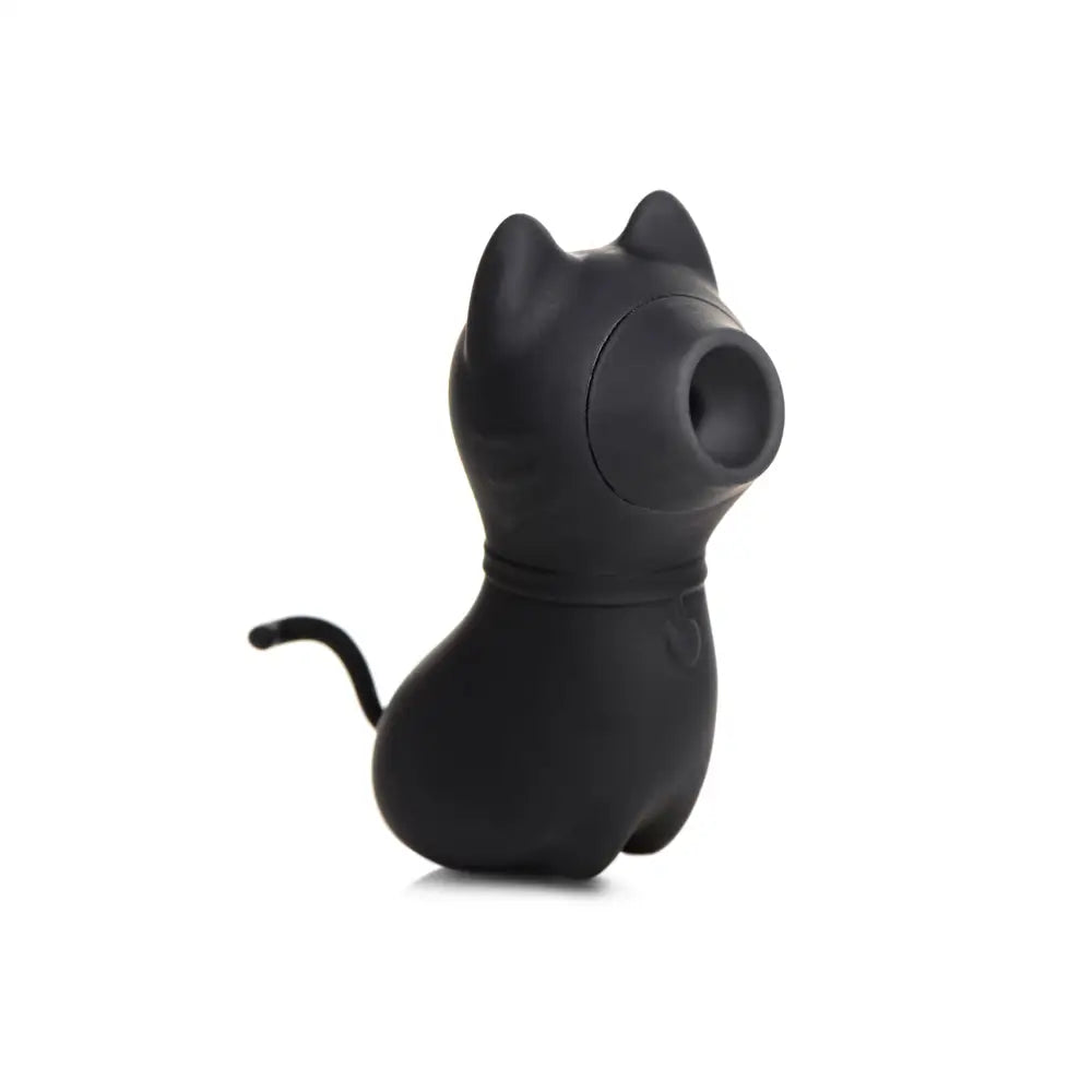 Shegasm™ Sucky Kitty Silicone Clitoral Stimulator - Black - Vibrator