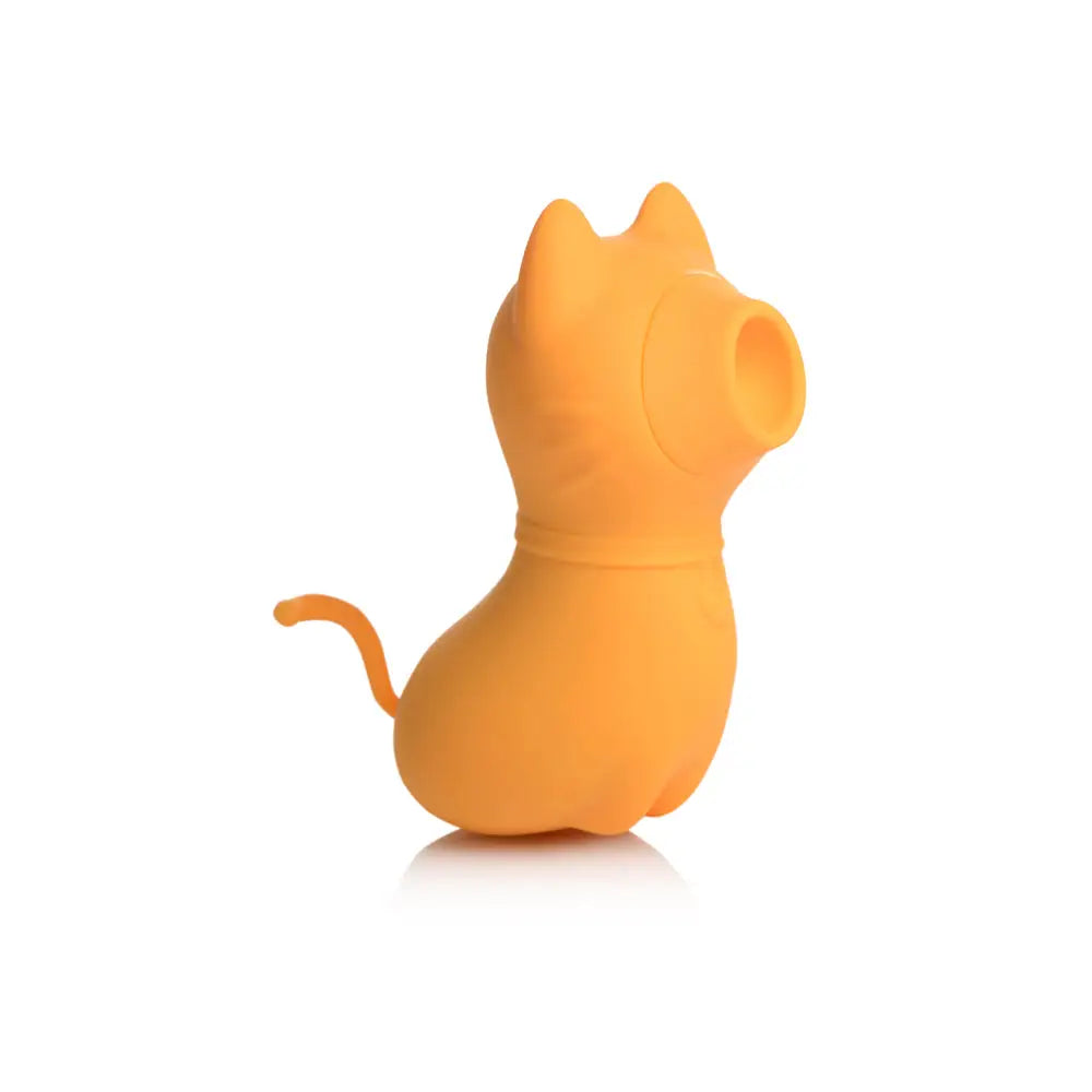 Shegasm™ Sucky Kitty Silicone Clitoral Stimulator - Orange - Vibrator