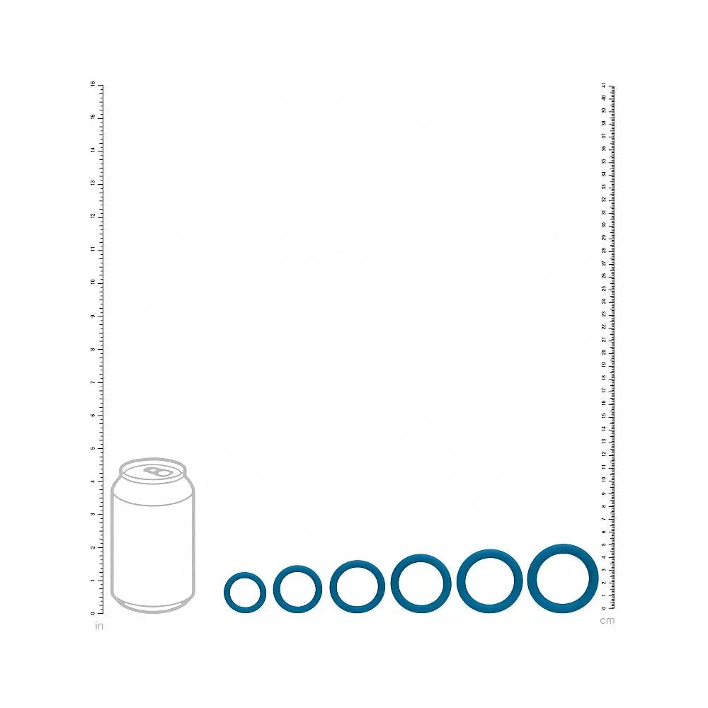 Shots LEVELZ Classic Silicone C-Ring Set of 6