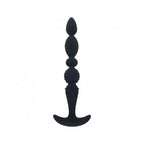 Shots LEVELZ Multi-Textured Silicone Flared Anal Probe Black
