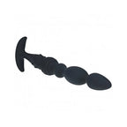 Shots LEVELZ Multi-Textured Silicone Flared Anal Probe Black