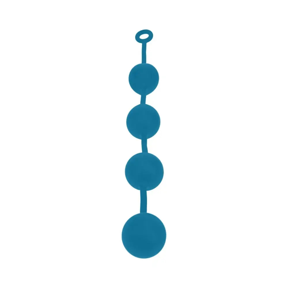 Shots LEVELZ Round Silicone Anal Balls Teal / XXL