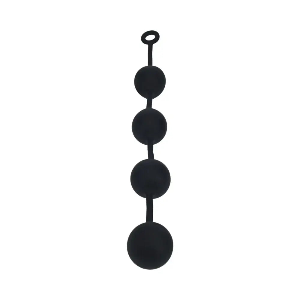 Shots LEVELZ Round Silicone Anal Balls Black / XXL