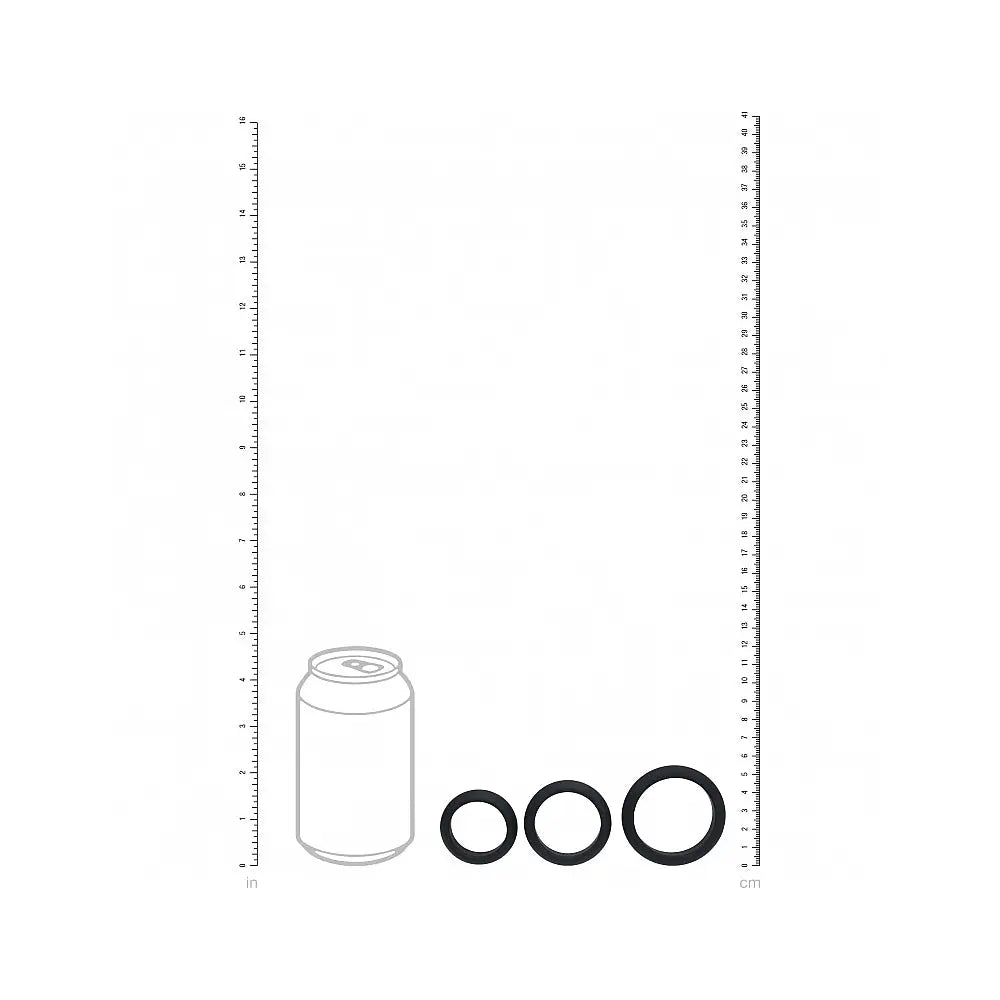 Shots LEVELZ Silicone C-Ring Set of 3