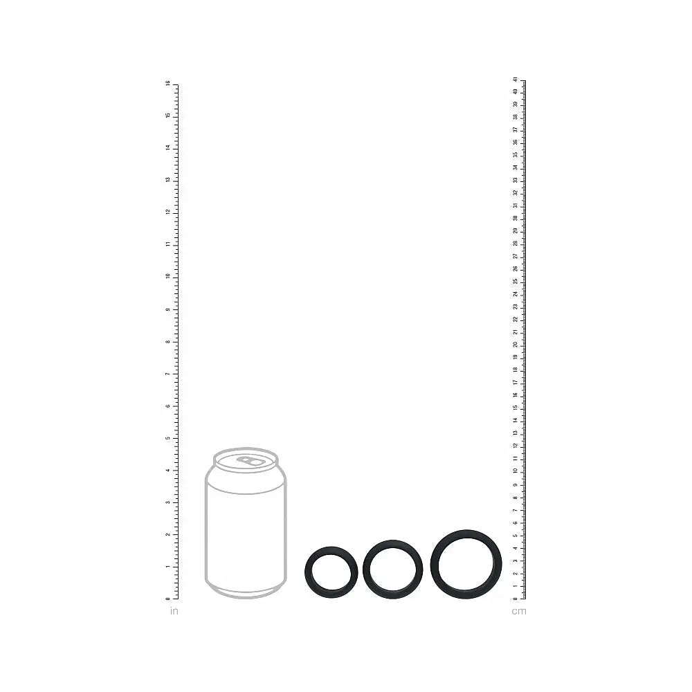 Shots LEVELZ Silicone C-Ring Set of 3