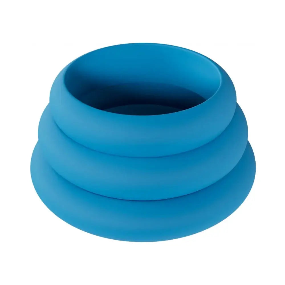 Shots LEVELZ Silicone C-Ring Set of 3 Teal / L/XL/XXL / Wide