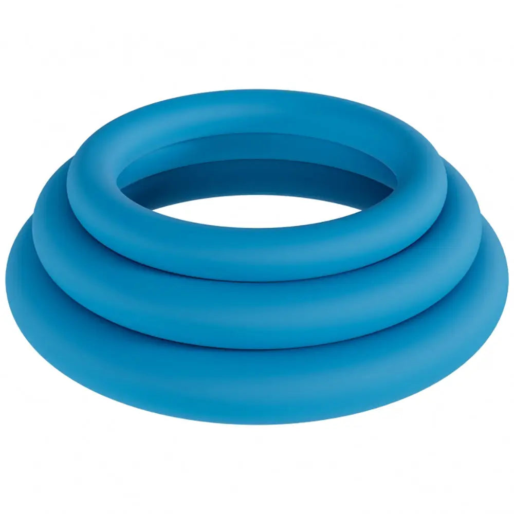 Shots LEVELZ Silicone C-Ring Set of 3 Teal / L/XL/XXL / Classic