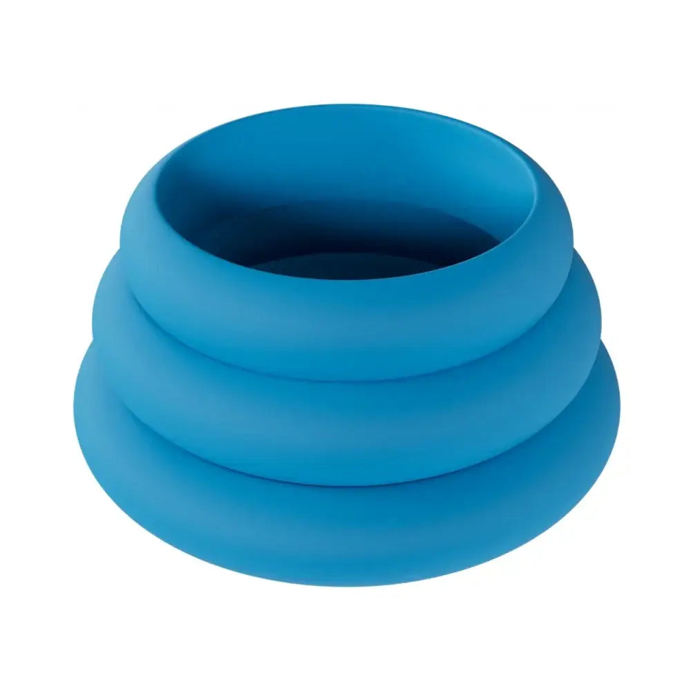 Shots LEVELZ Silicone C-Ring Set of 3 Teal / L/XL/XXL / Wide