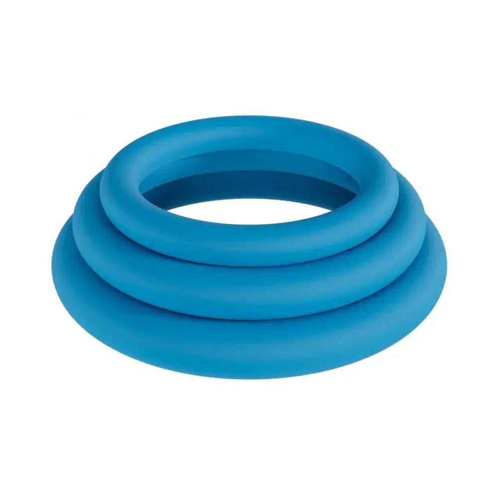 Shots LEVELZ Silicone C-Ring Set of 3 Teal / XS/S/M / Classic