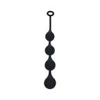 Shots LEVELZ Waterdrop Silicone Anal Balls Black / Large