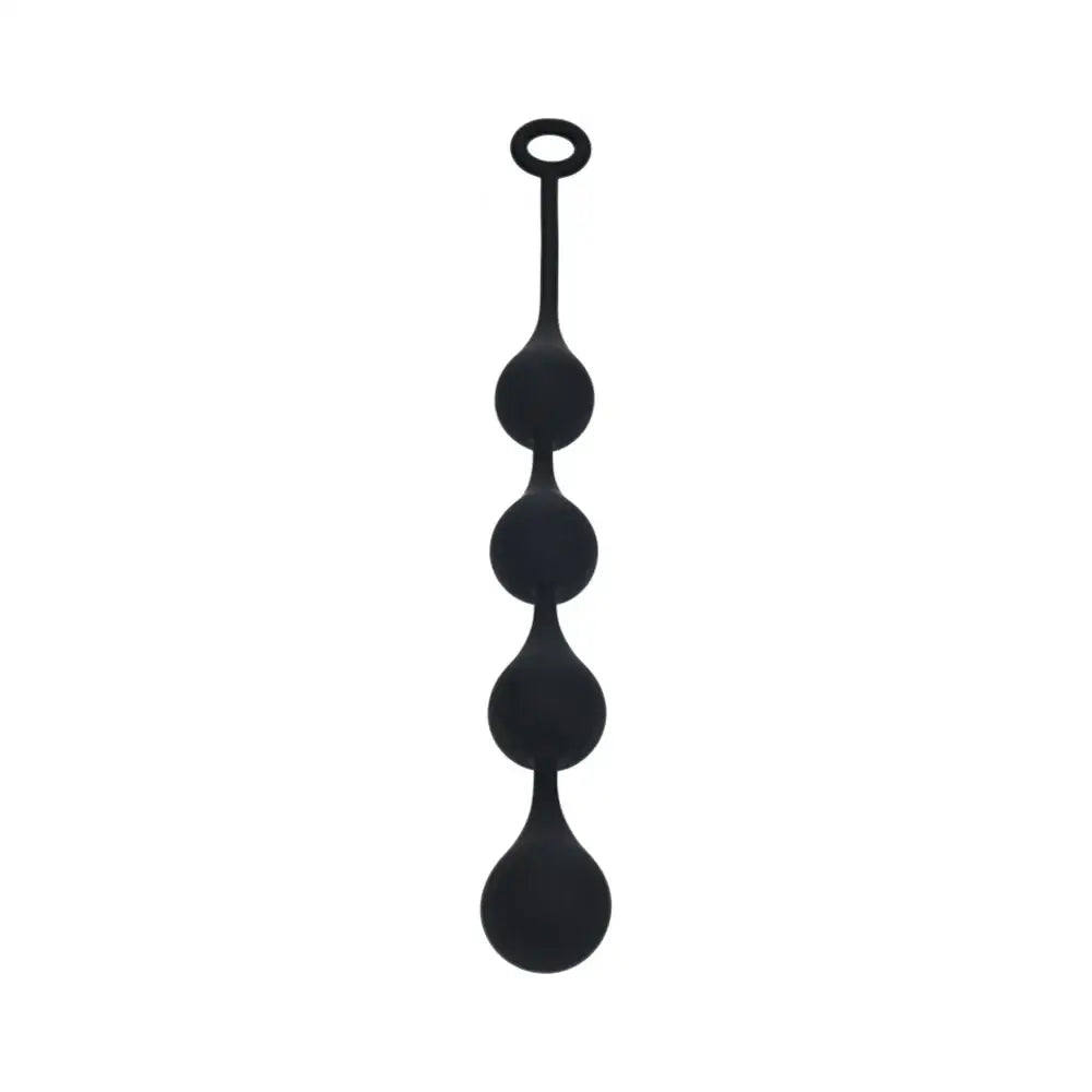 Shots LEVELZ Waterdrop Silicone Anal Balls Black / Large