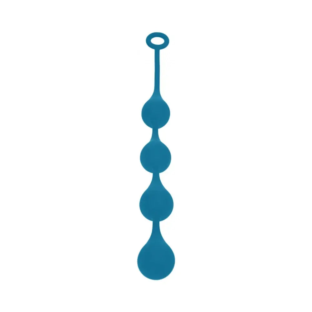 Shots LEVELZ Waterdrop Silicone Anal Balls Teal / Large
