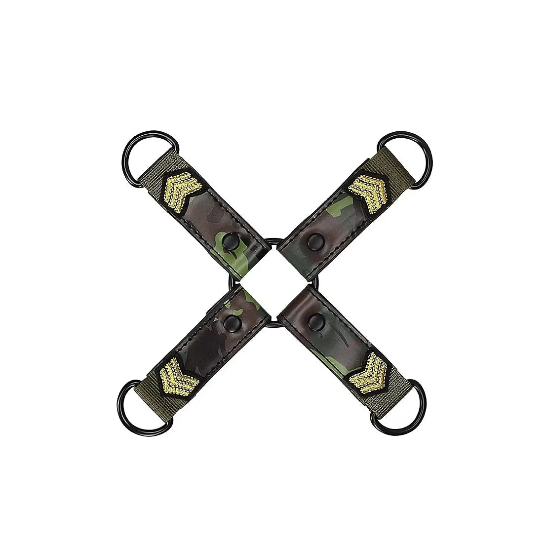 Army Bondage Kit for Playful Fun includes Breathable Ball Gag - Camo - Restraints