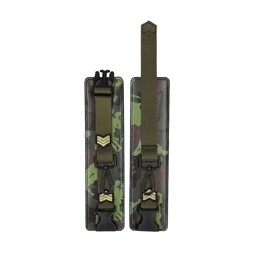 Army Bondage Kit for Playful Fun includes Breathable Ball Gag - Camo - Restraints