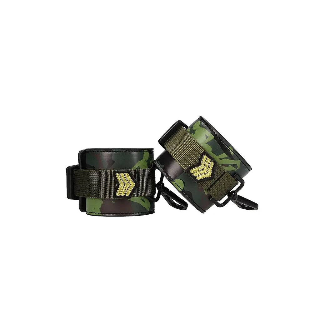 Army Bondage Kit for Playful Fun includes Breathable Ball Gag - Camo - Restraints