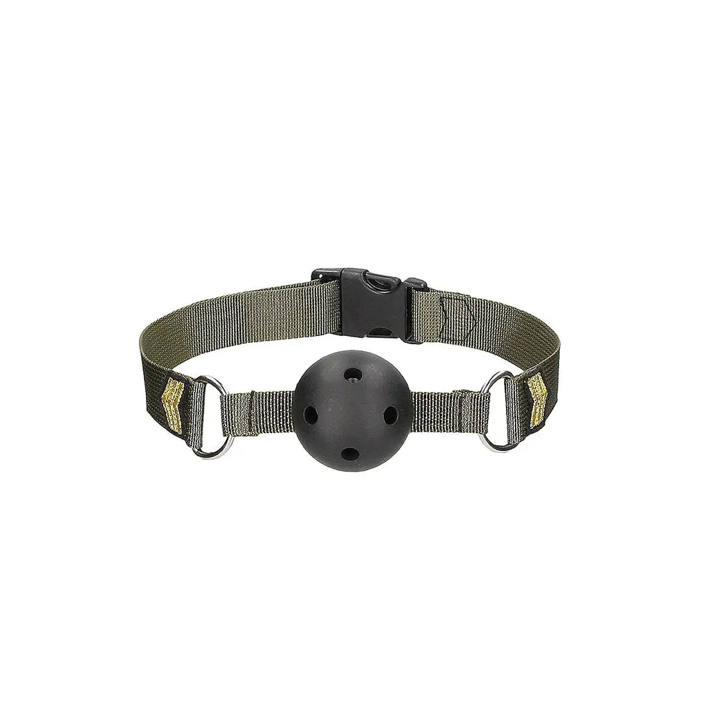 Army Bondage Kit for Playful Fun includes Breathable Ball Gag - Camo - Restraints